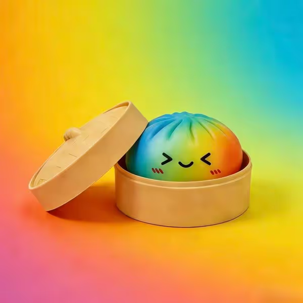 Pureluxo® Dumpling Squishies Mystery Box, Dumplings Stress Balls for Adults | Party Favors Stress Relief Gift for Friends and Coworkers