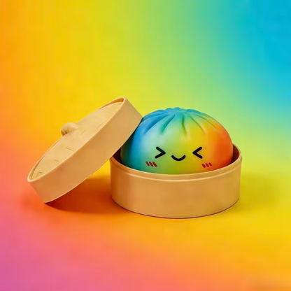 Pureluxo® Dumpling Squishies Mystery Box, Dumplings Stress Balls for Adults | Party Favors Stress Relief Gift for Friends and Coworkers