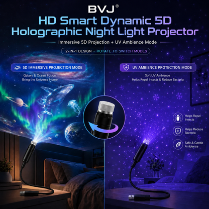 BVJ® 5D Galaxy Ocean Projector for Bedroom 🔥