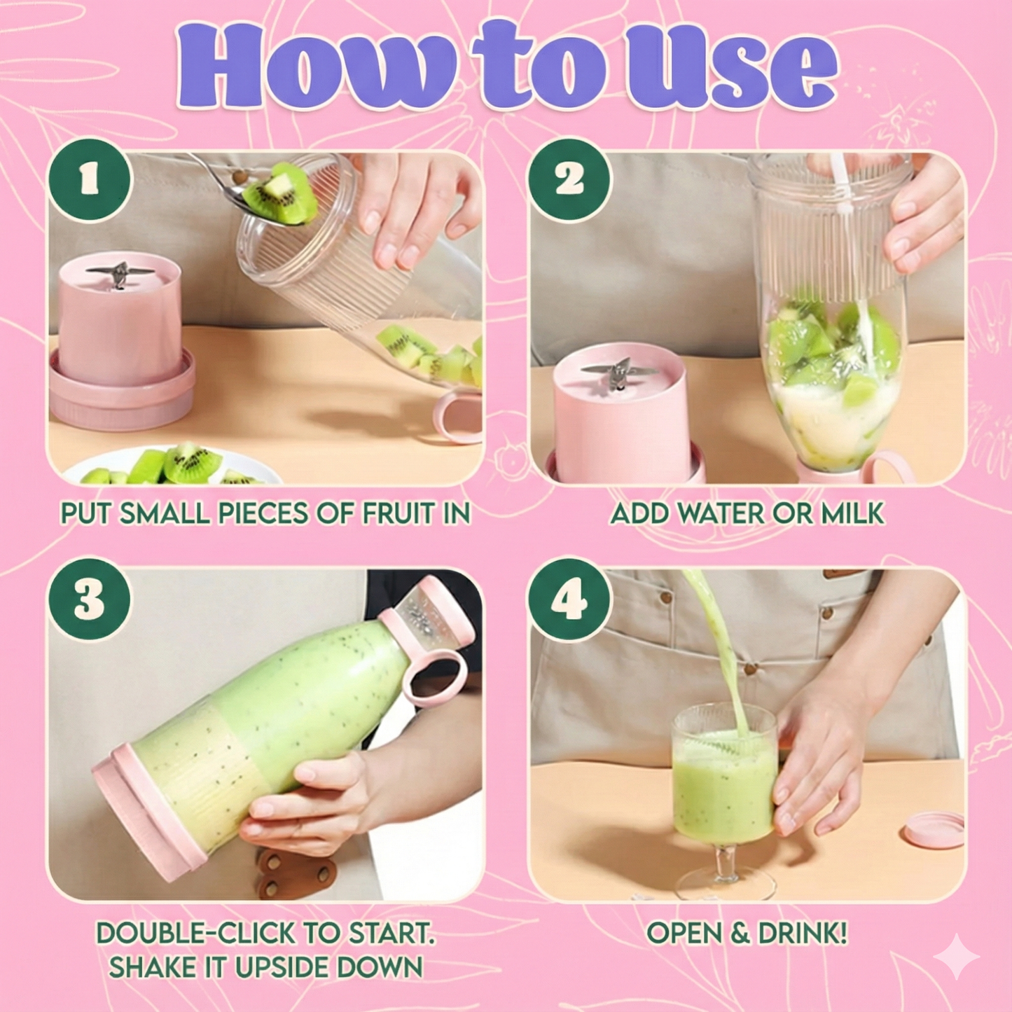 💥Special Offer 🍓𝙋𝙪𝙧𝙚𝙡𝙪𝙭𝙤® Bestseller Portable Juicer | Fresh Juice Anytime, Anywhere 🍌