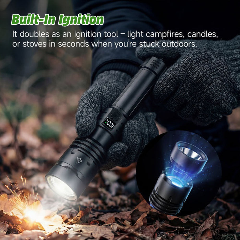 🎁 2026 Billhol® NEW Super Bright Ultimate Tactical Survival Flashlight · 2M+ SOLD · 80X Brighter ·120H Runtime · Military COB LED Tech